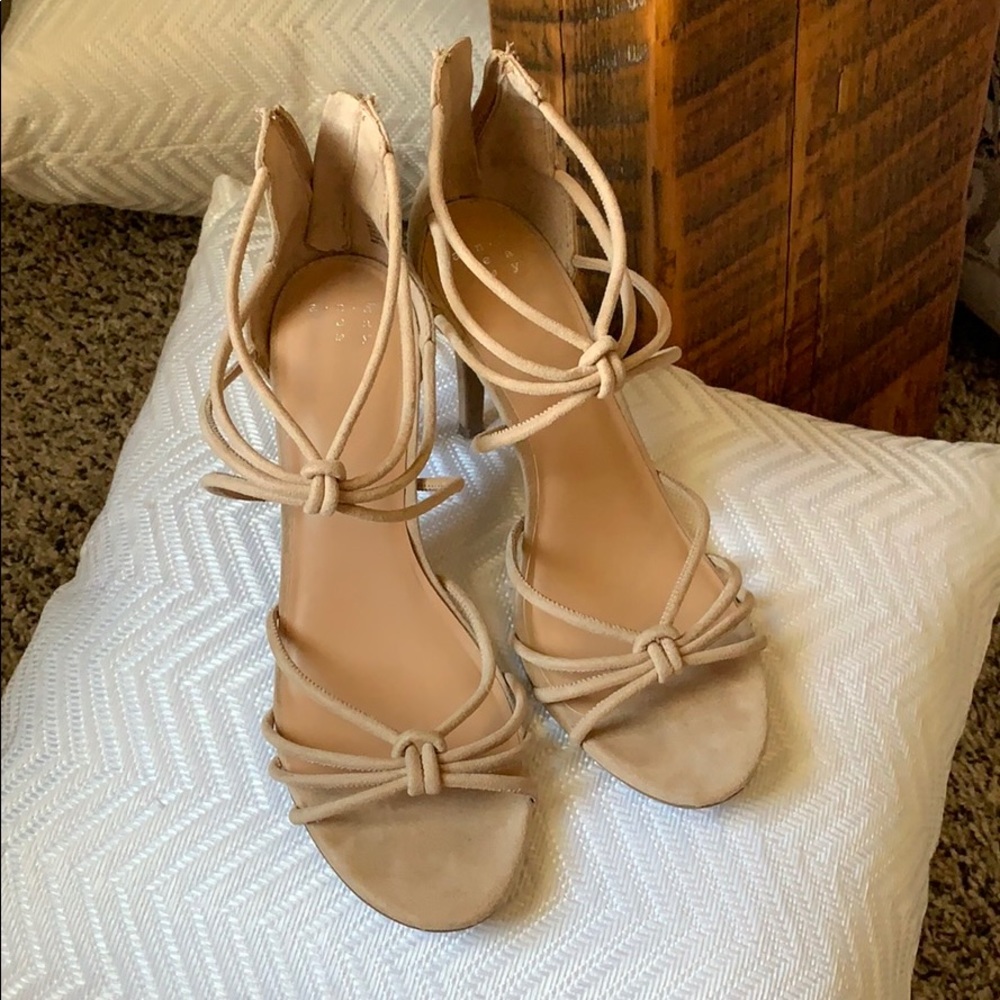 Nude strappy heels from Target (a•new•day)